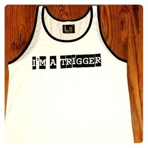 Slogan tank top